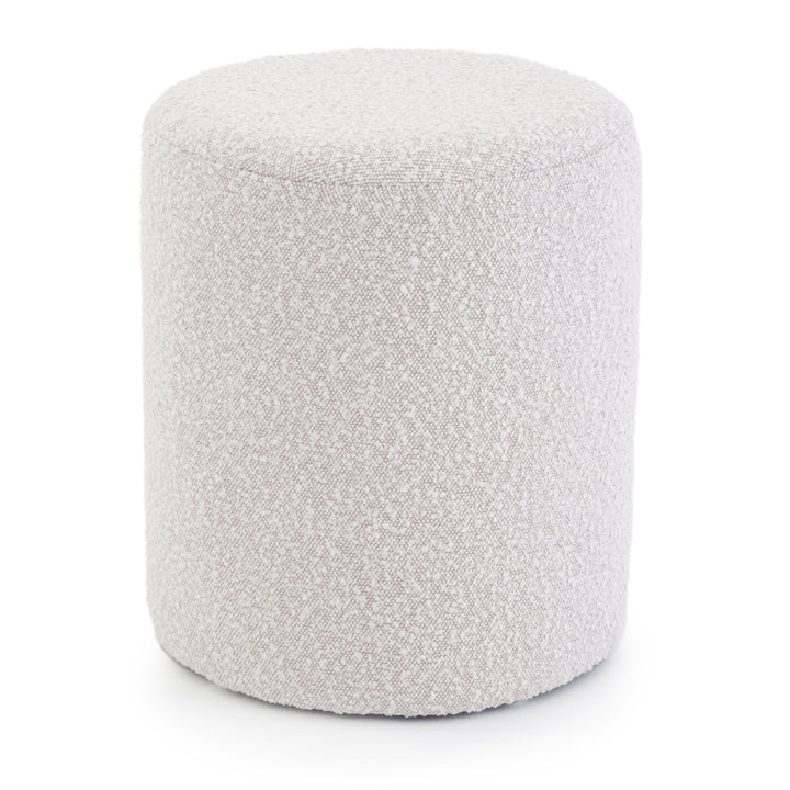 Emondi Fabric Ottoman Off White