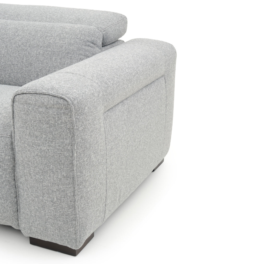 Niguel Fabric Reclining Sofa Light Grey