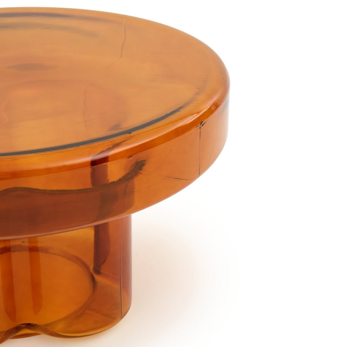 Eira Glass Coffee Table Light Brown