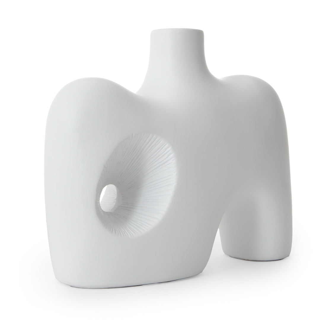Saja Ceramic Vase Off White