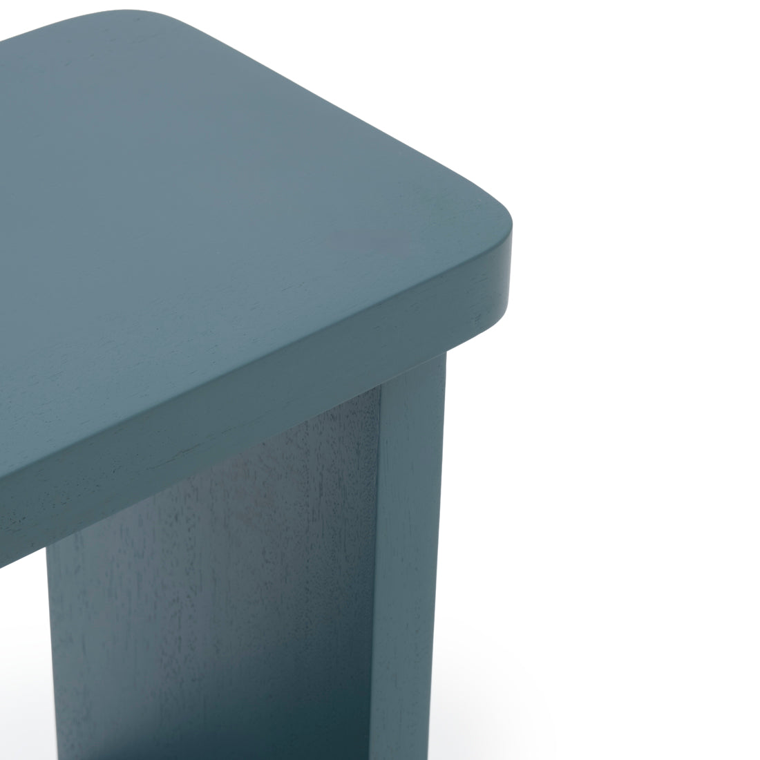 Siya Wood Accent Table Light Blue