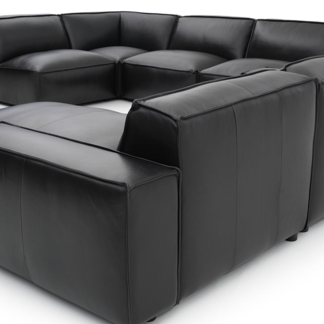 Nook Leather Modular Set Black