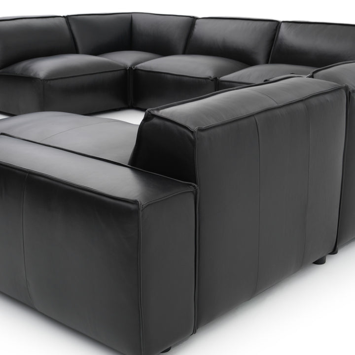 Nook Leather Modular Set Black