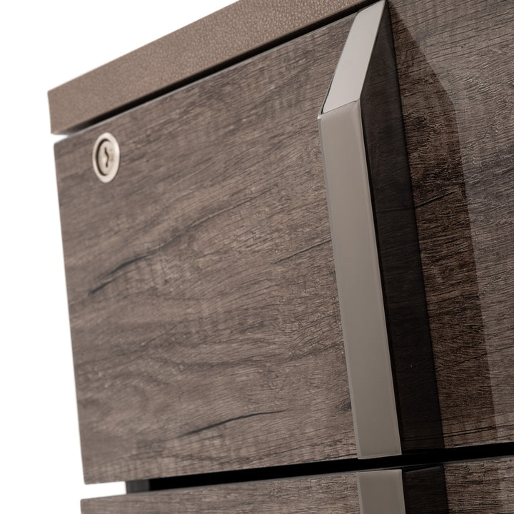 Winslet 2-Drawer Filing Cabinet Dark Brown