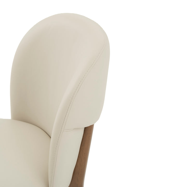 Eliora Leather Chair Beige