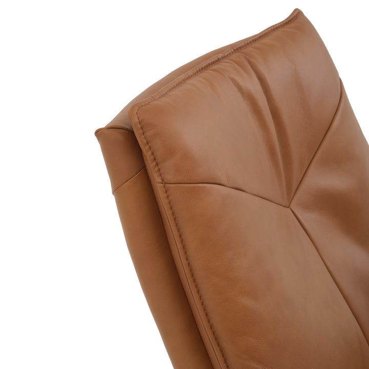 Nakoa Swivel Accent Chair Cognac