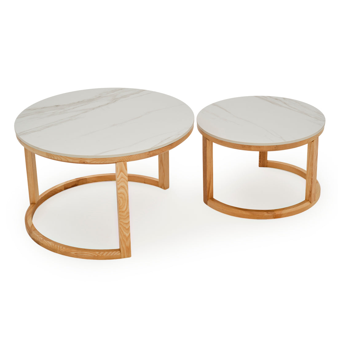 Eli Ceramic Nesting Table White