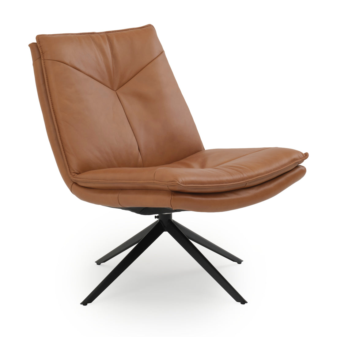 Nakoa Swivel Accent Chair Cognac