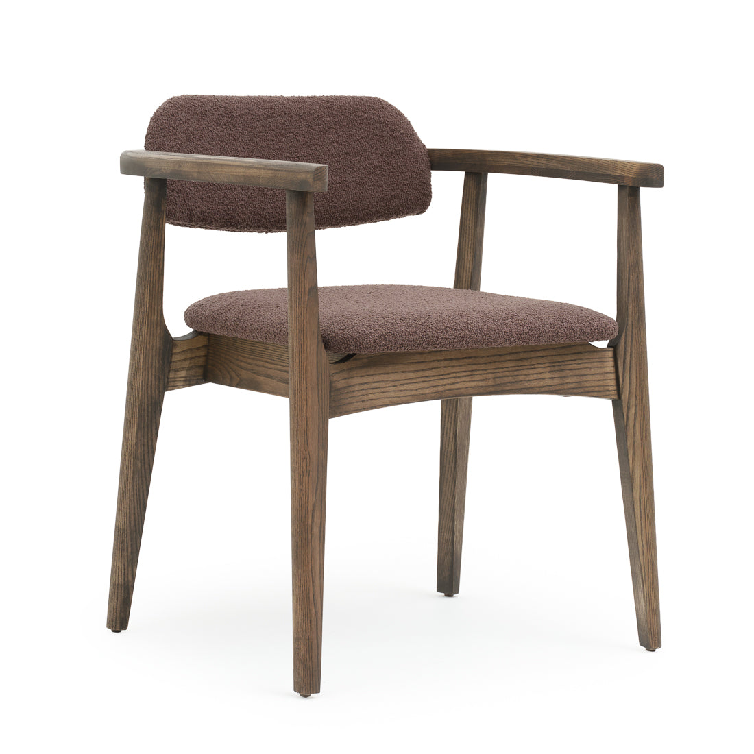 Novella Wood Armchair Dark Brown