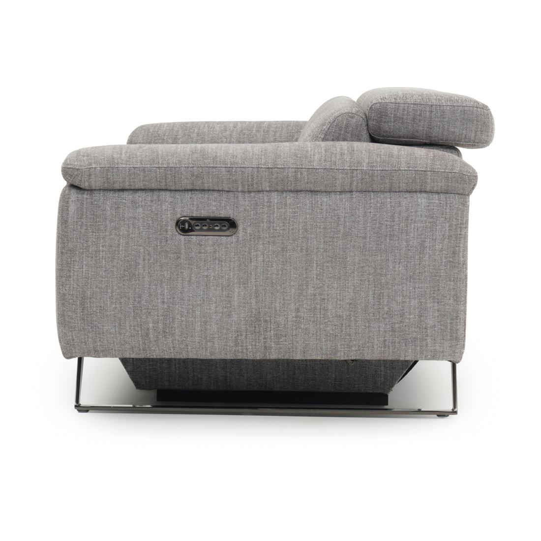 Warren Fabric Reclining Sofa Dark Grey