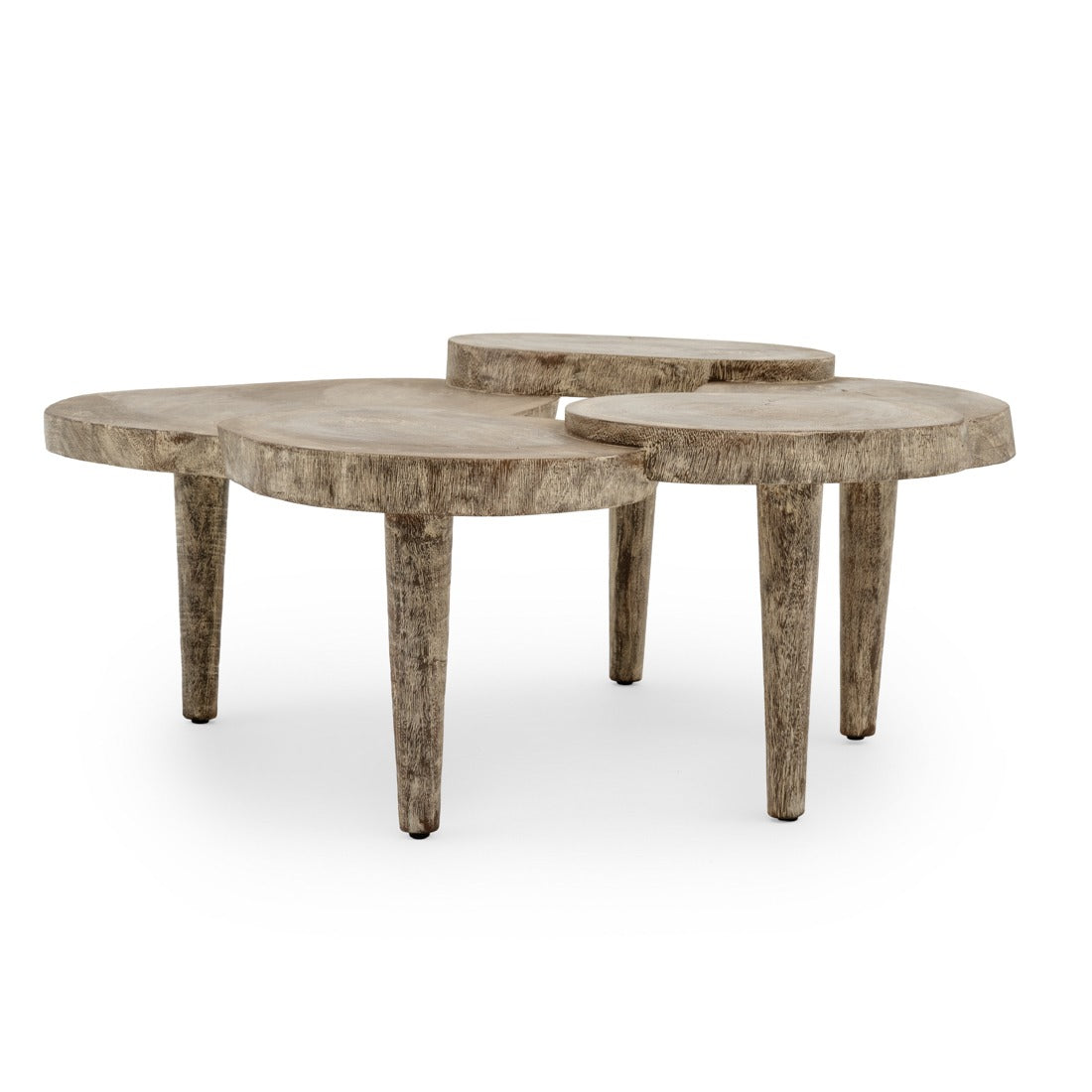 Netina Wood Coffee Table Light Grey