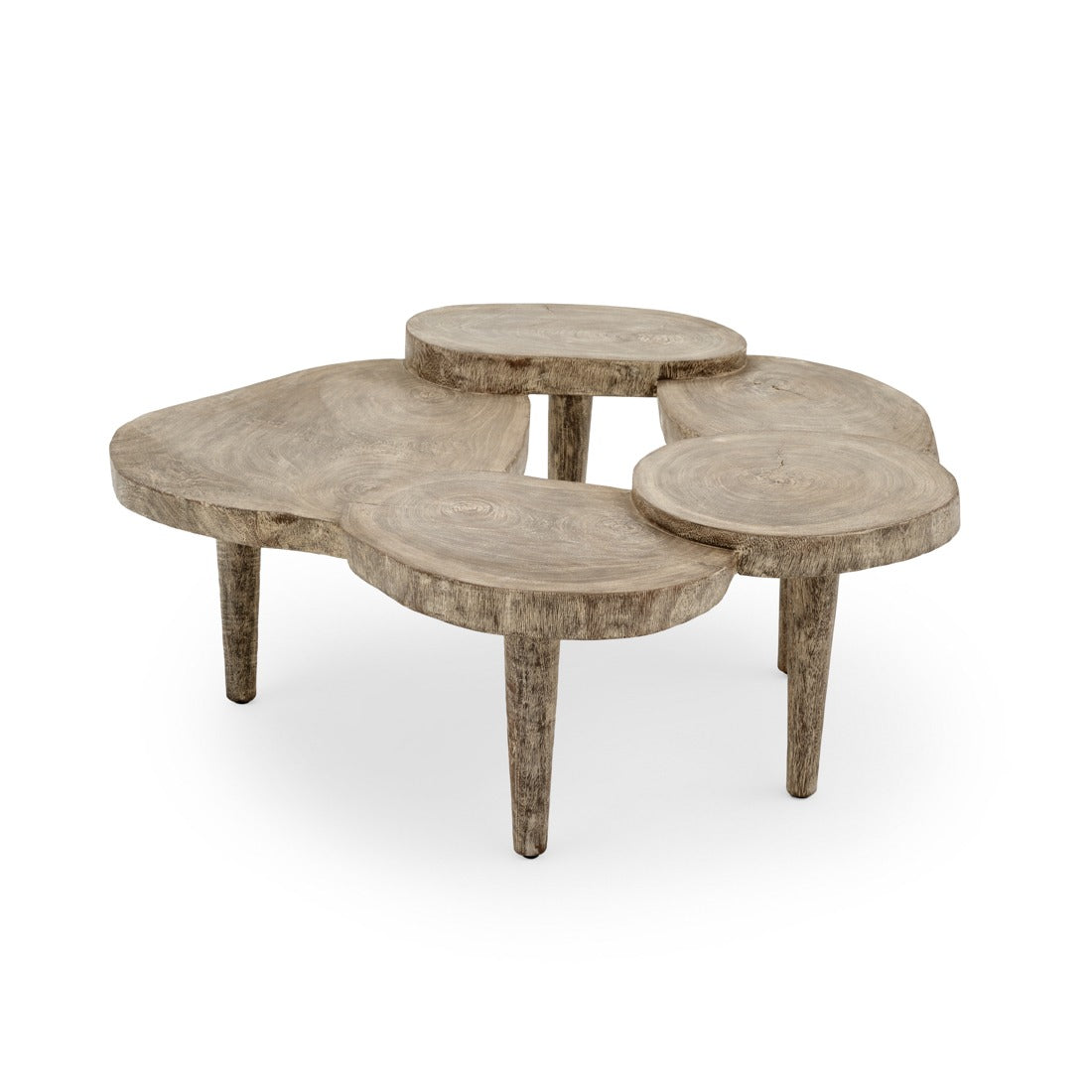 Netina Wood Coffee Table Light Grey