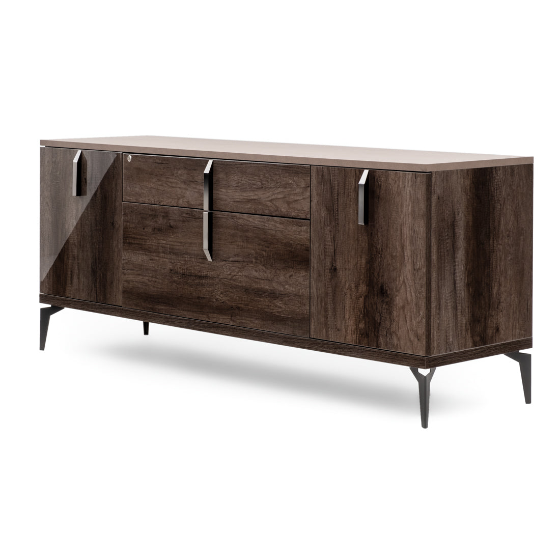 Winslet 4-Drawer Filing Cabinet Dark Brown