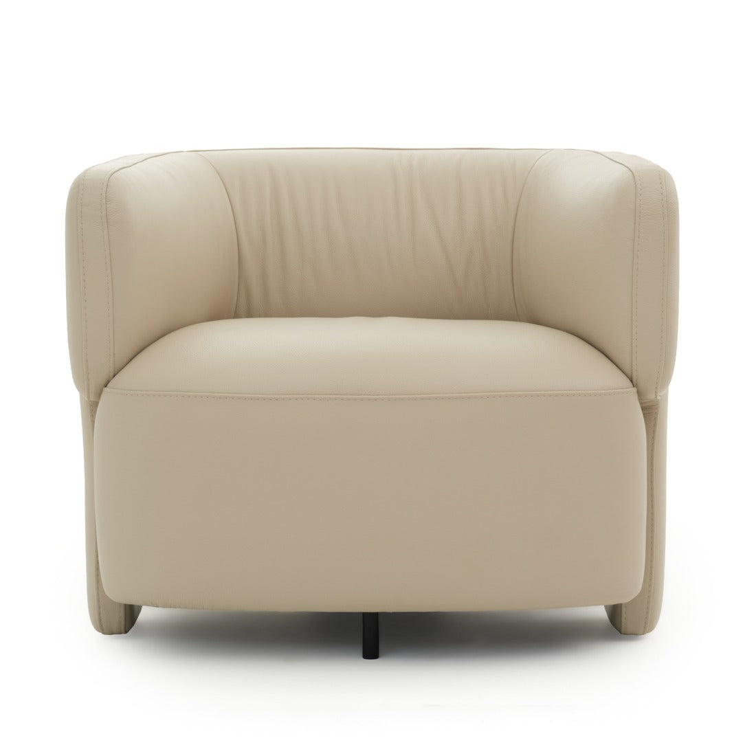 Waldette Leather Accent Chair Beige