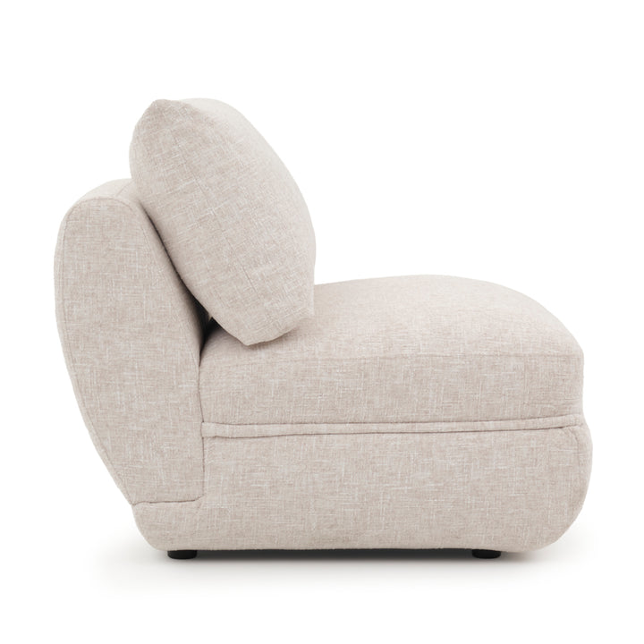 Esteli Modular Armless Chair Beige