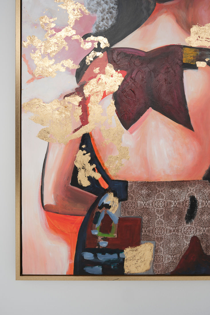 Warmella Painting on Canvas Red