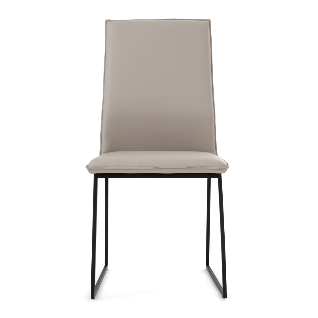 Wara Leather Chair Light Grey