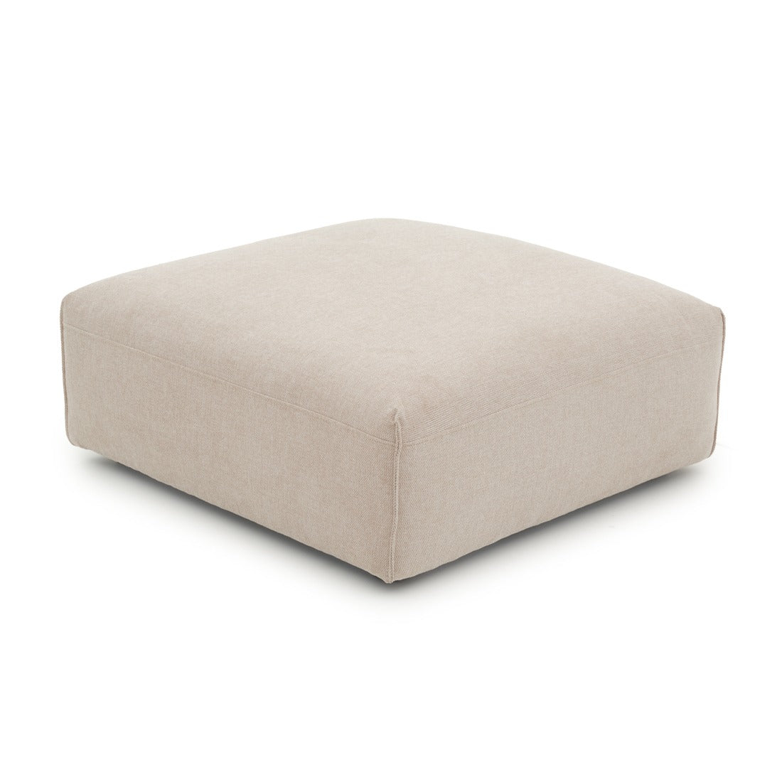 Ellemia Fabric Ottoman Beige