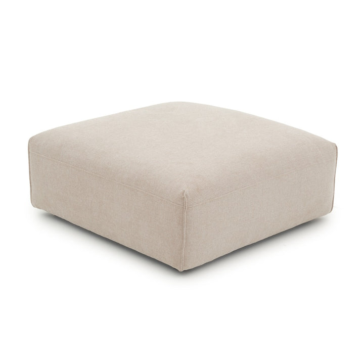 Ellemia Fabric Ottoman Beige