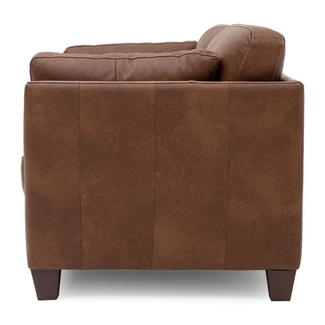 Neal Leather Loveseat Cognac