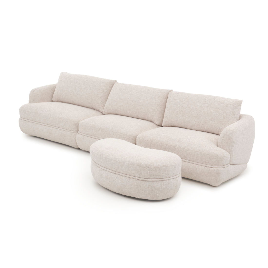 Esteli Fabric Modular Set Beige
