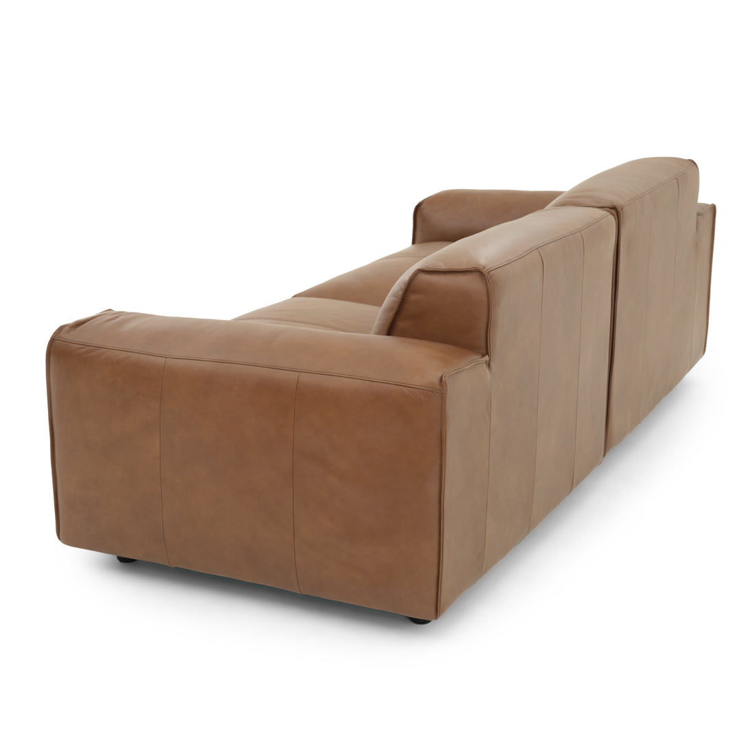Nessa Leather Modular Set Dark Brown