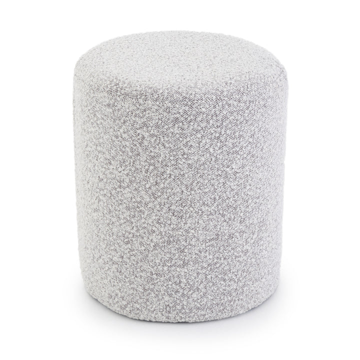 Emondi Fabric Ottoman Light Grey