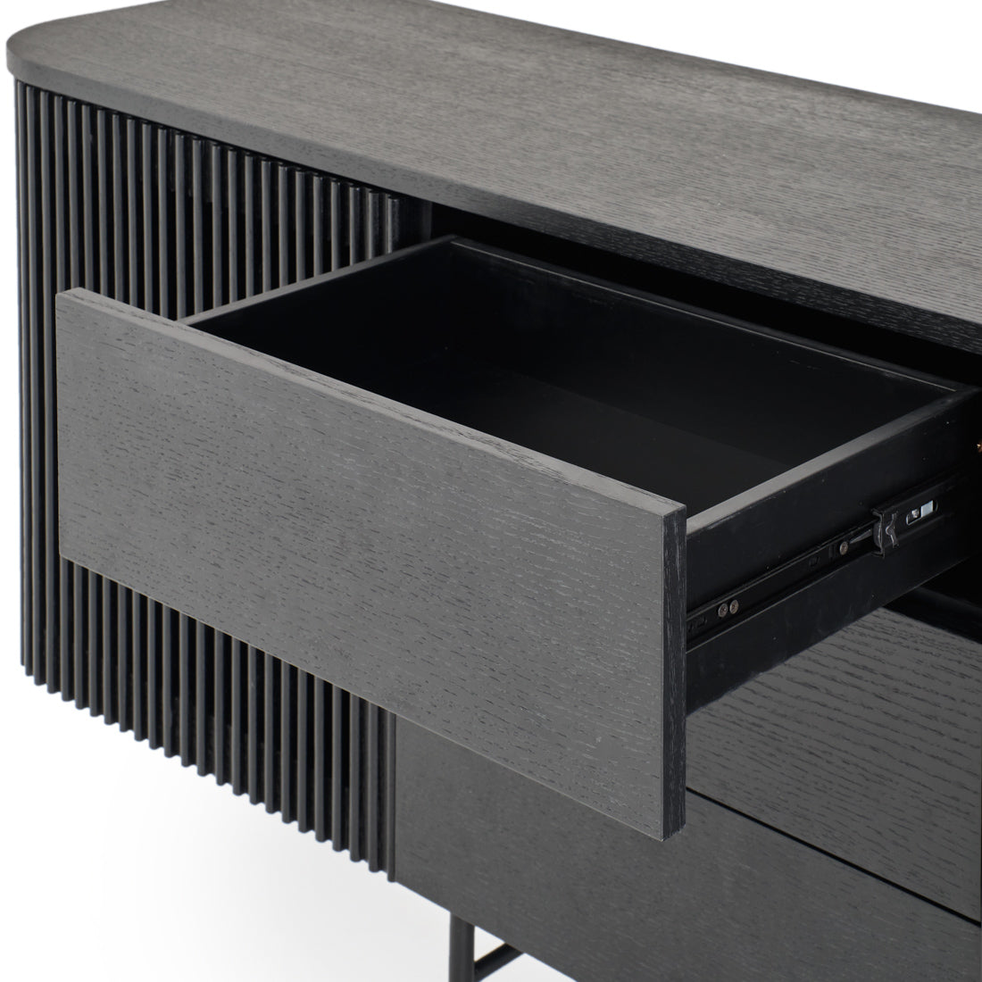 Easton Wood Sideboard Black
