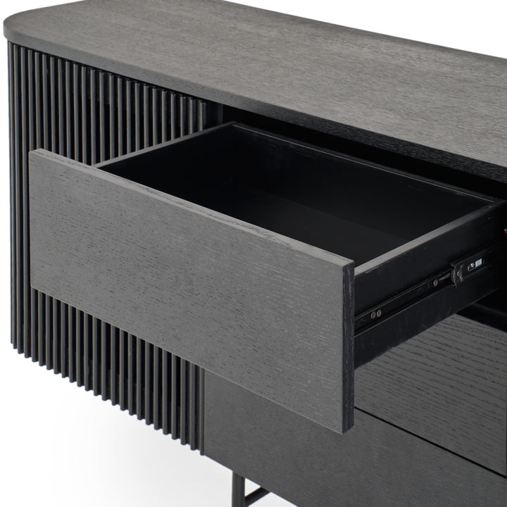 Easton Wood Sideboard Black