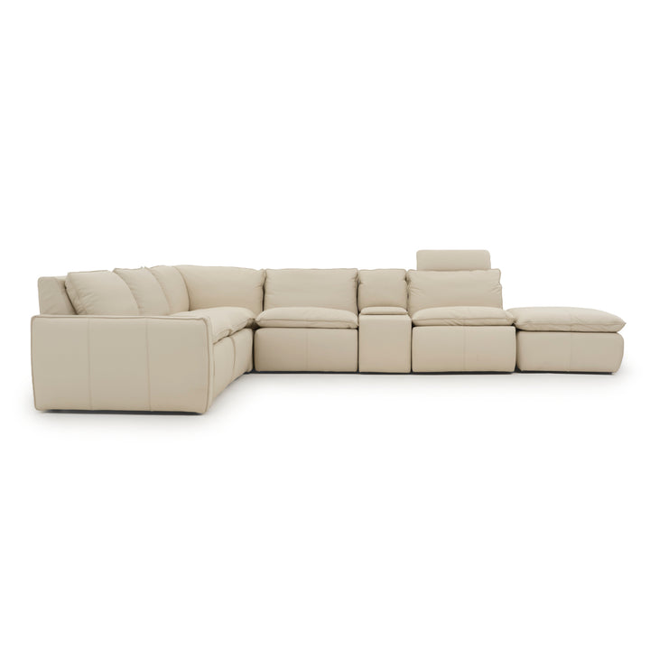 Nadyna Leather Modular Set Beige