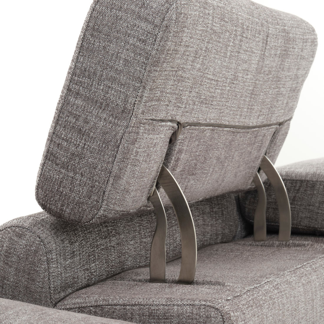 Warren Fabric Reclining Loveseat Dark Grey