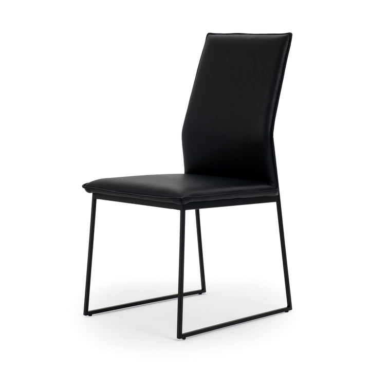 Wara Leather Chair Black