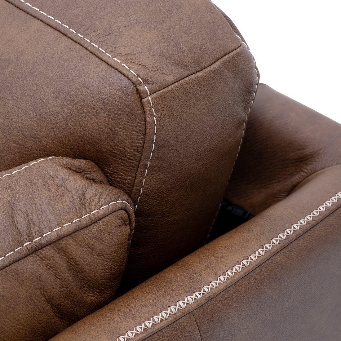 Neal Leather Sofa Cognac