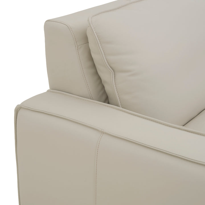 Nadyna Leather Modular Sofa Beige