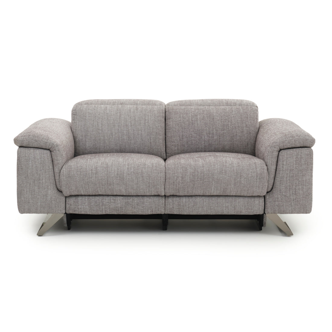 Warren Fabric Reclining Loveseat Dark Grey