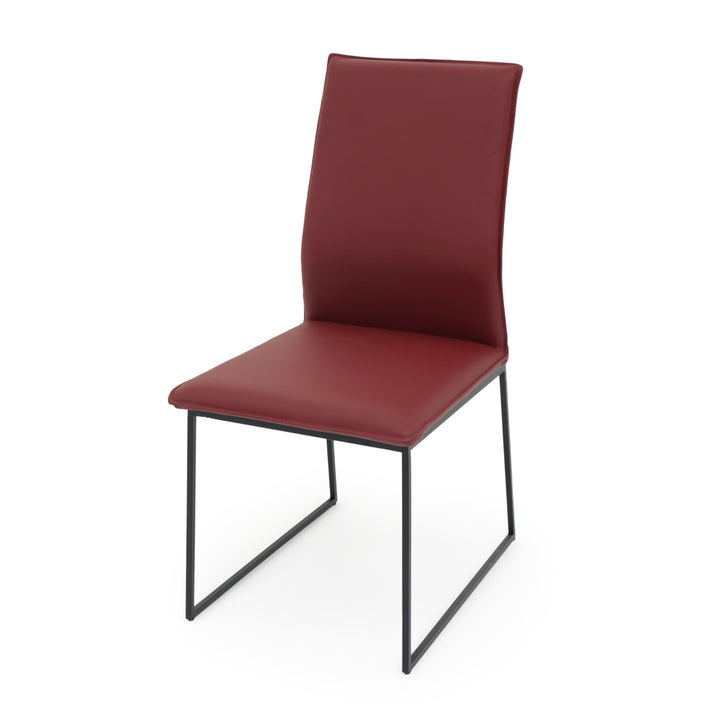 Wara Leather Chair Burgundy