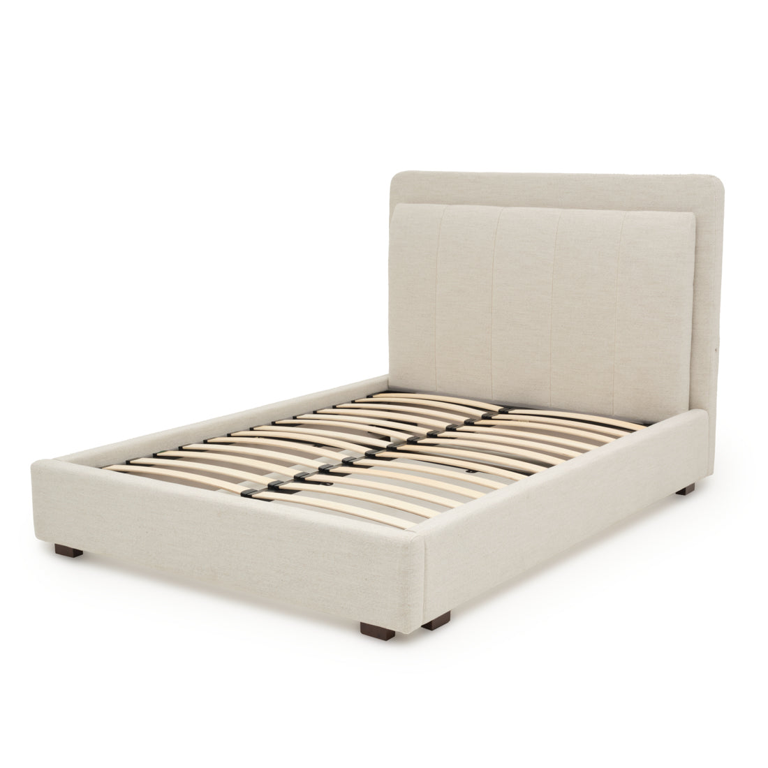 Elisha Fabric Queen Bed Beige