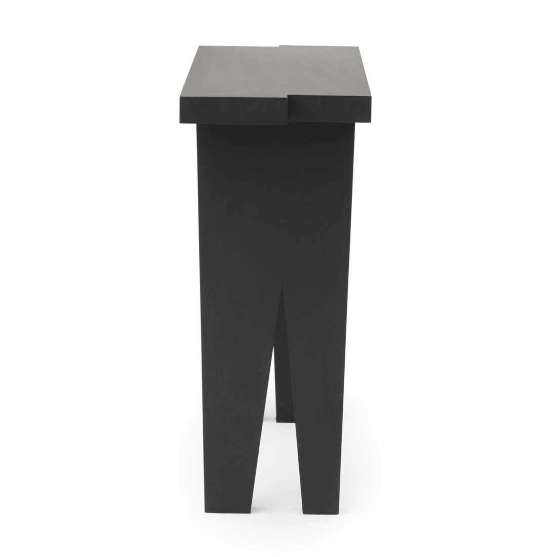 Shayla Wood Console Table Black
