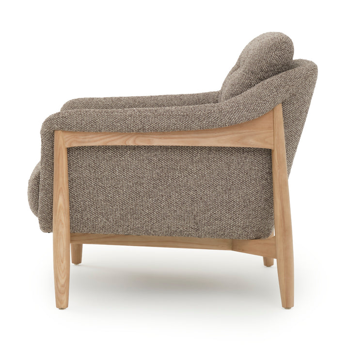 Naranda Fabric Accent Chair Dark Brown