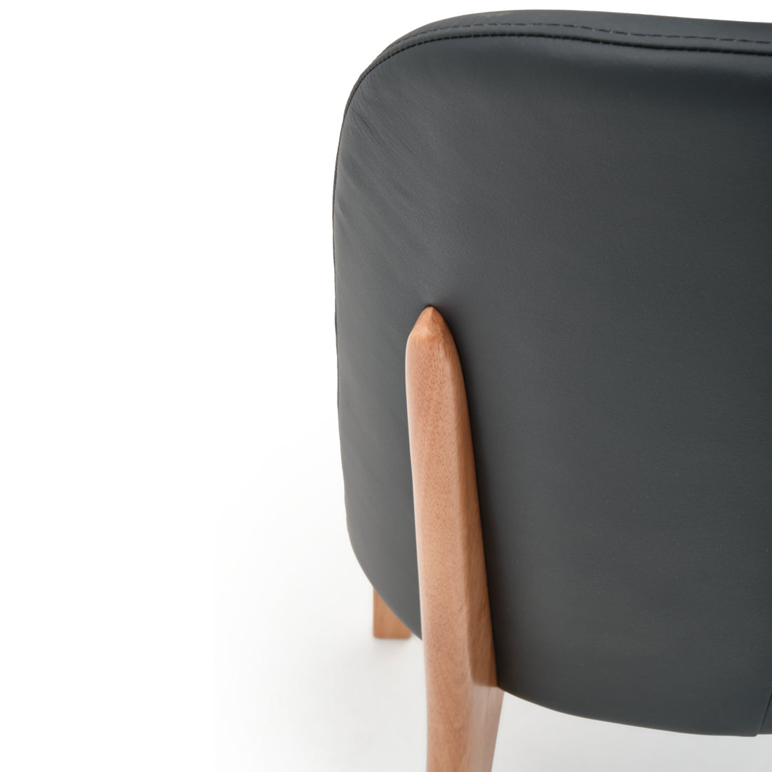 Evy Leather Chair Black
