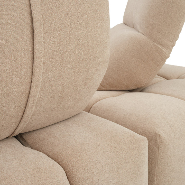Nerida Fabric Sectional Sofa Beige