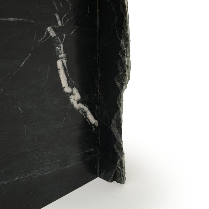 Eshma Marble Accent Table Black