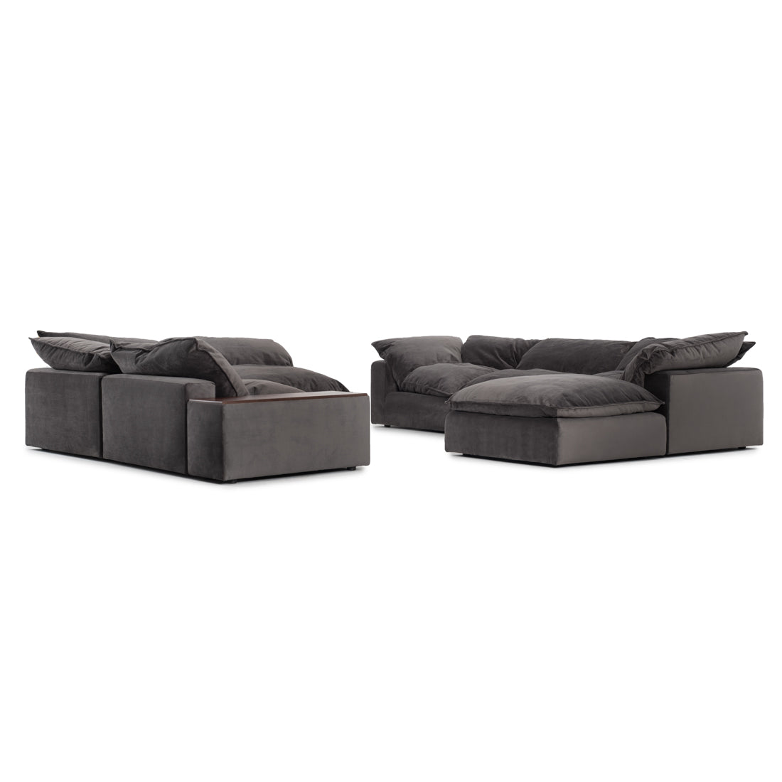 Nuage Fabric Modular Set Dark Grey
