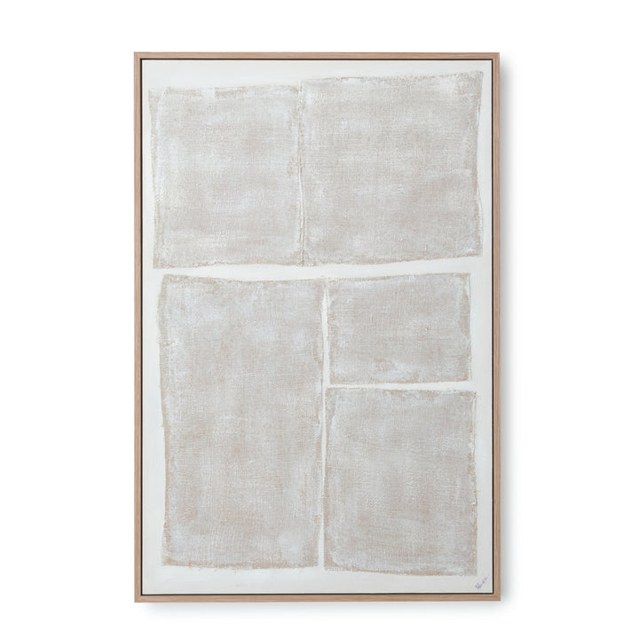 Nerium Painting on Canvas Beige