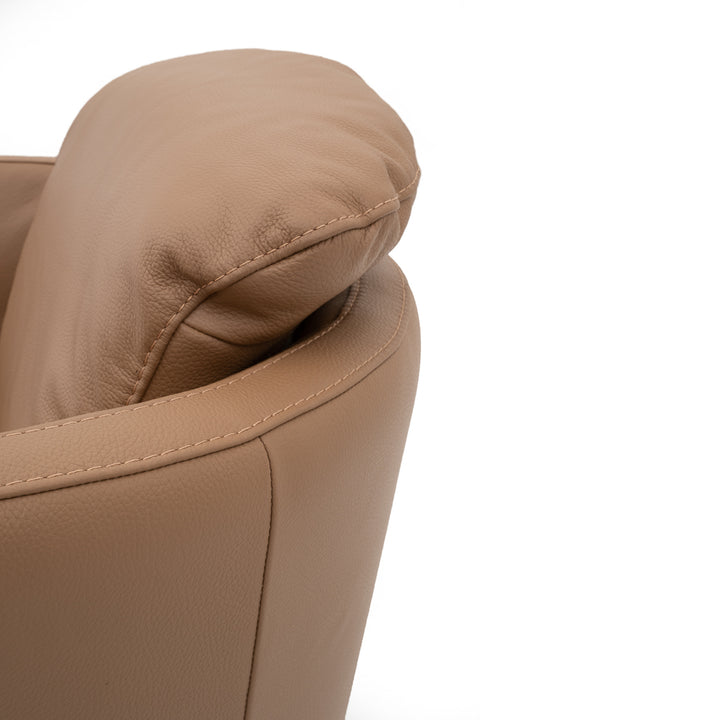 Wedia Swivel Accent Chair Cognac
