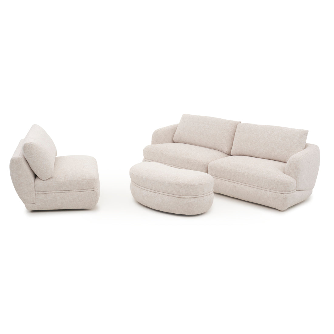 Esteli Fabric Modular Set Beige