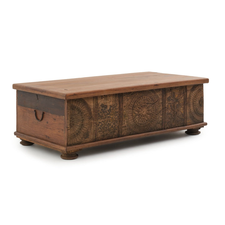 Indira Wood Coffee Table Light Brown