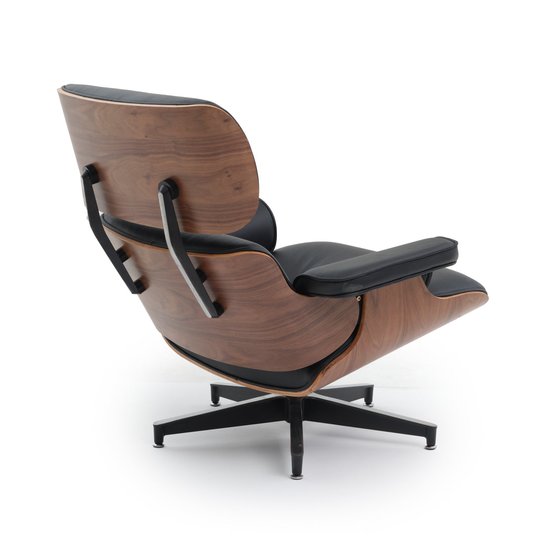 Norena Accent Chair with Ottoman Black