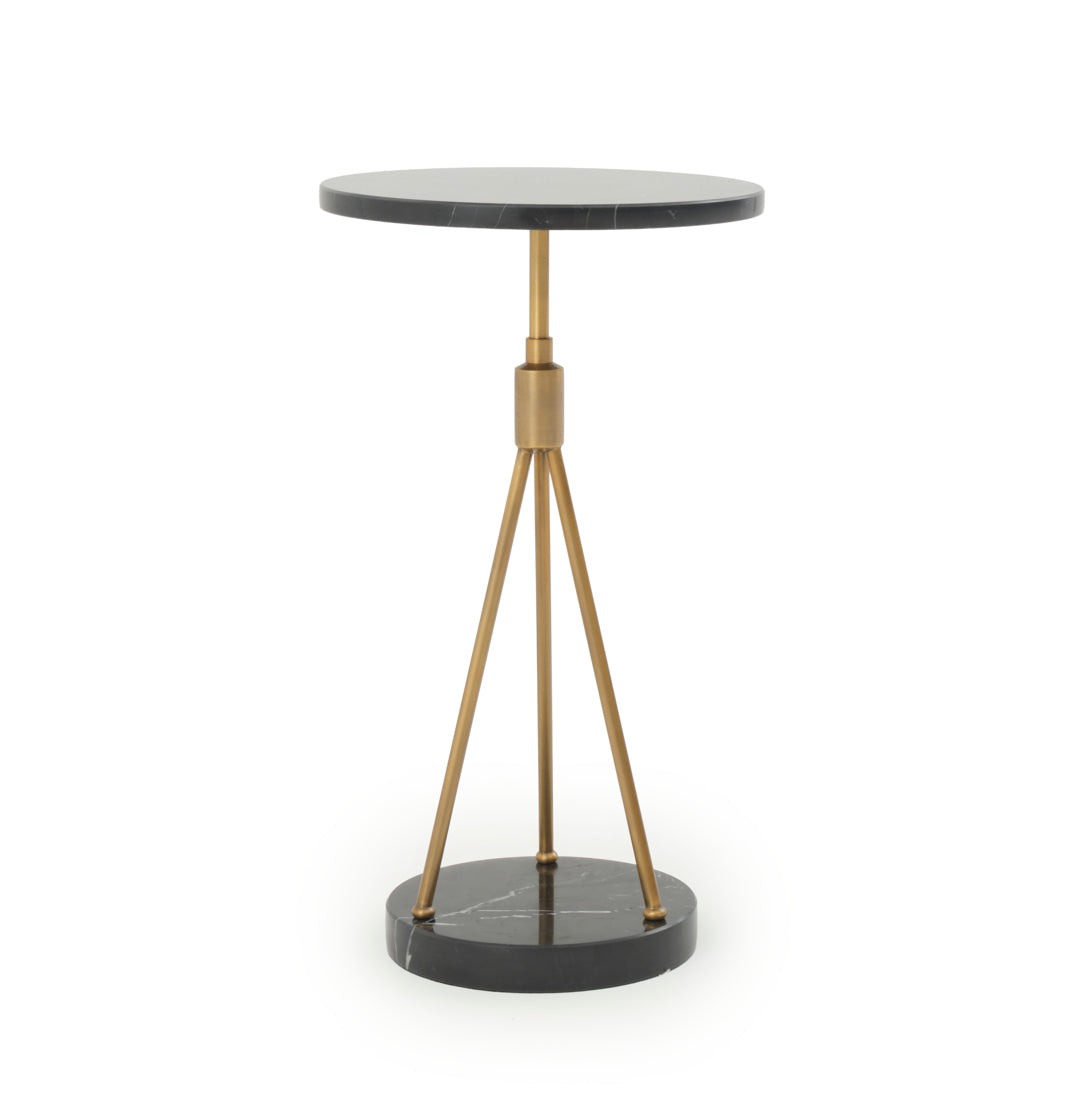 Wasaga Marble Accent Table Black