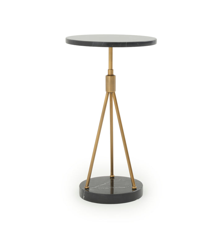 Wasaga Marble Accent Table Black